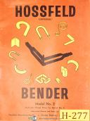 Hossfeld-Hossfeld No. 2, Bender Parts and Instructions Manual-2-02
